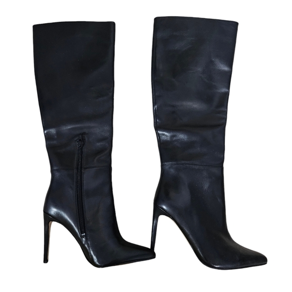 Guess Shoes - *SOLD* Black Knee-High Leather Boots